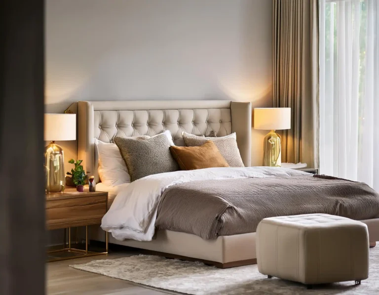 luxurious bed room interior kannur